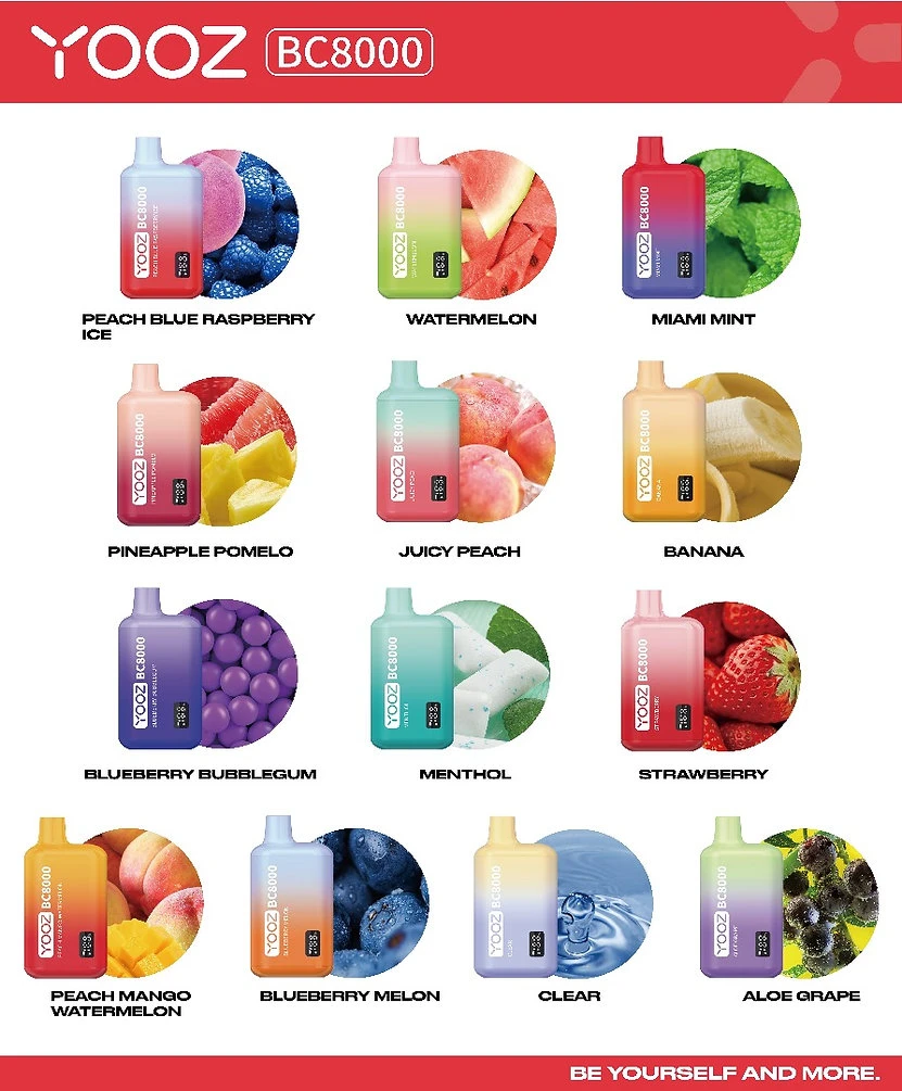 Yooz Disposable 8000 Puffs (BC8000-17ML) 650Mah
