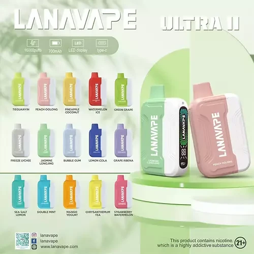 LanaVape Ultra Ⅱ (Set Kit)   16000k Puffs